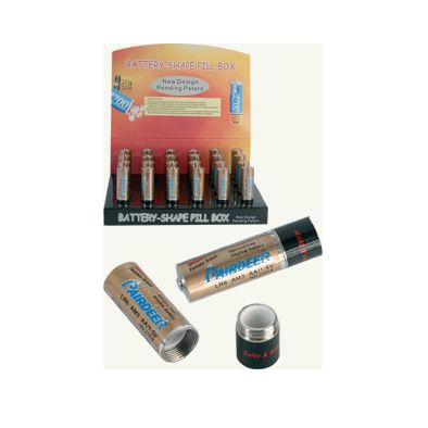 Battery Pill Case Size AA - 24 Display Battery Pill Case Size AA - 24 Display