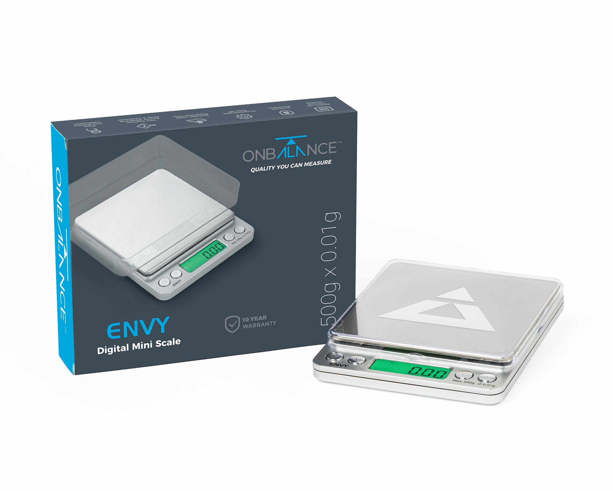 On Balance Envy Scale NV-500 ( 500g x 0.01g ) On Balance Envy Scale NV-500 ( 500g x 0.01g )