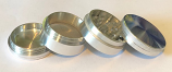 SPF Grinder 50mm 4 Part - Silver