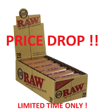 Raw Hemp Plastic Roller - Regular Size - Display